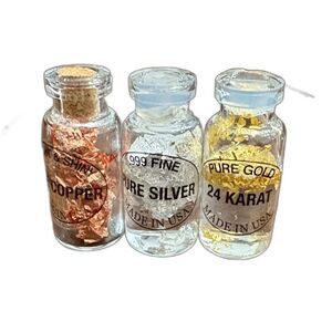 Metallic Foil Vial Trio